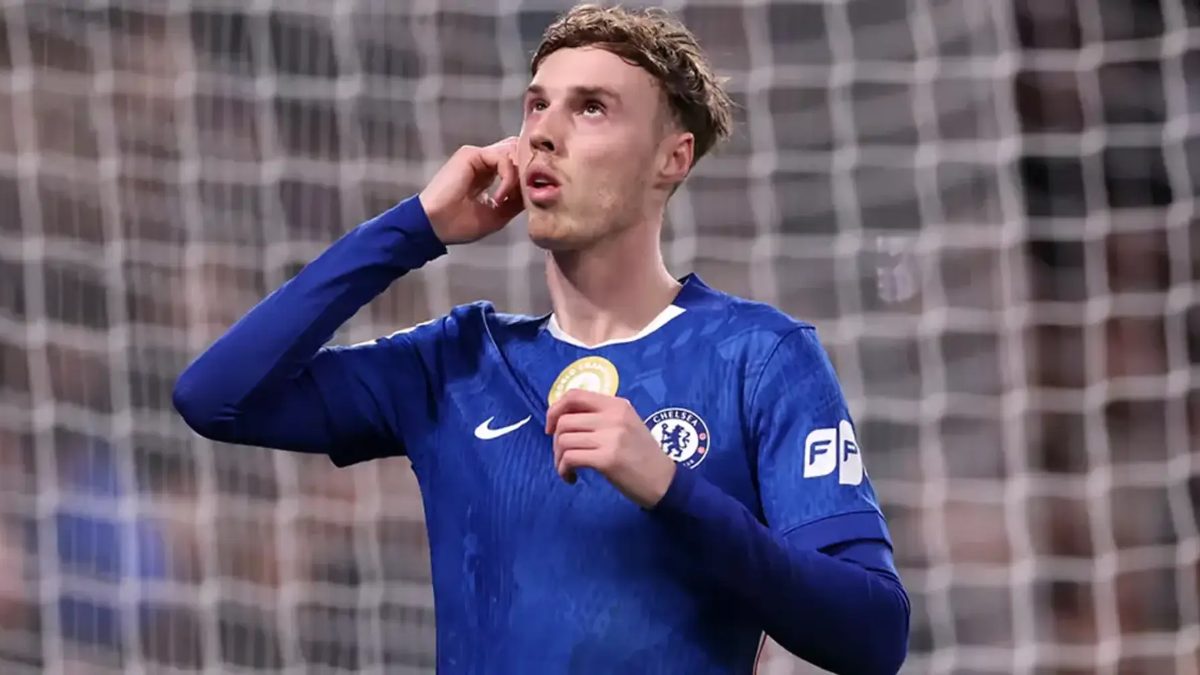 Cole Palmer celebra un gol anotado con el Chelsea