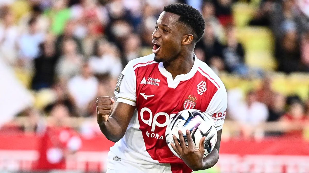 Ansu Fati celebra un gol anotado con el Mónaco