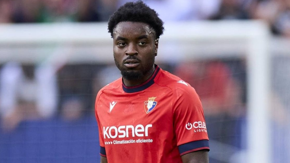 Enzo Boyomo como jugador del CA Osasuna
