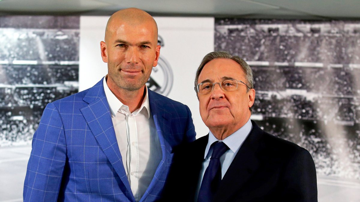 Zidane and Florentino Pérez