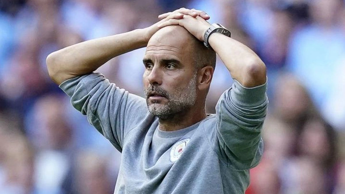 Pep Guardiola, entrenador del Manchester City, no cuenta con Matheus Nunes.
