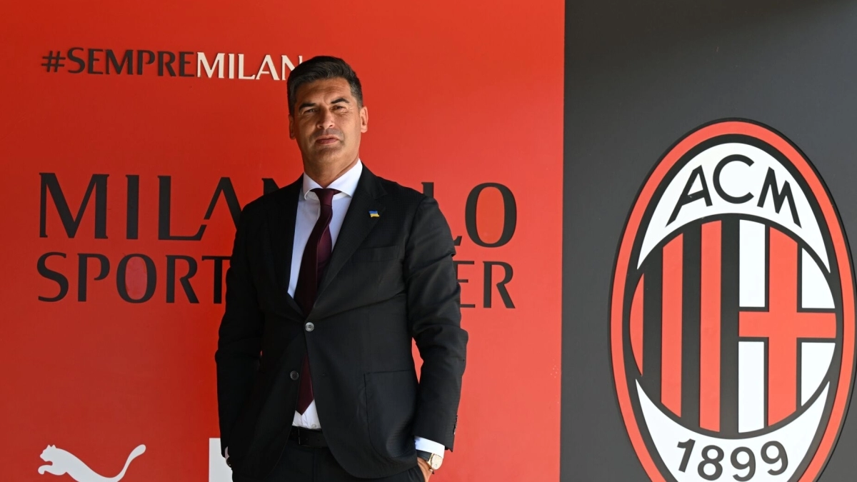 Paulo Fonseca, coach of Milan, who has signed Youssouf Fofana.