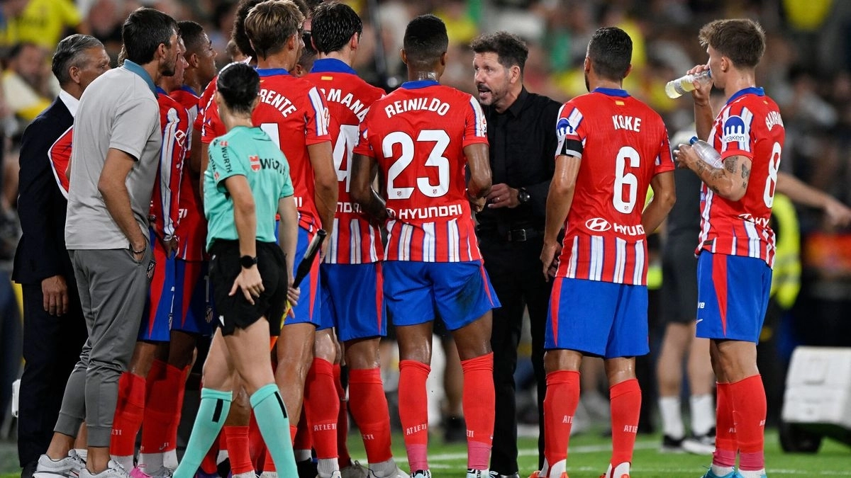 The players of Atlético de Madrid.