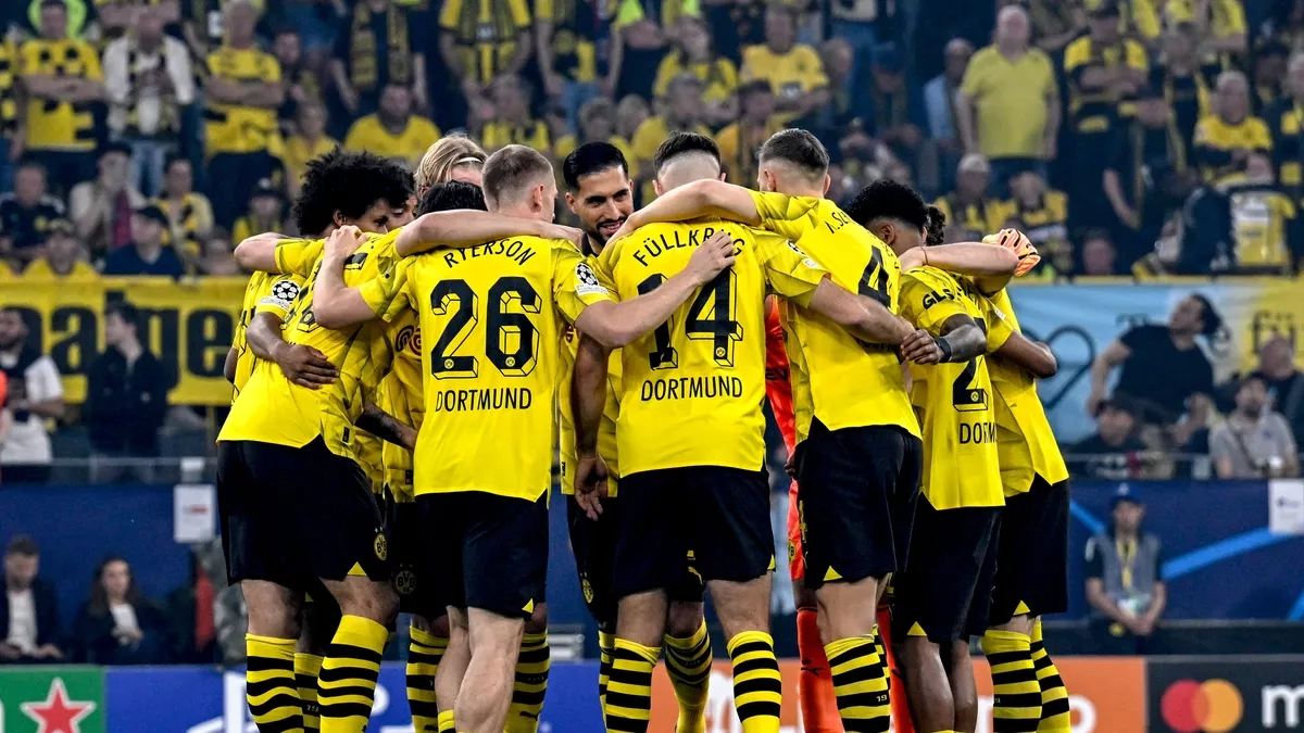 Los jugadores del Borussia Dortmund  