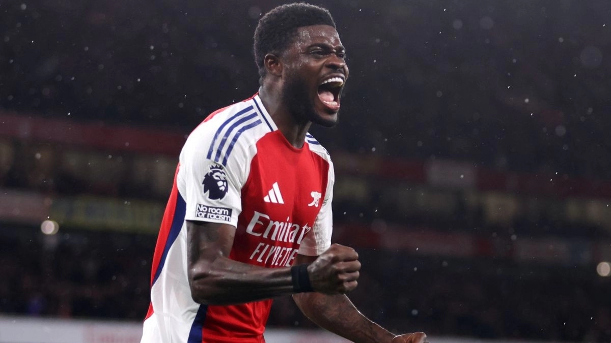 <p>Thomas Partey, midfielder for Arsenal</p>
