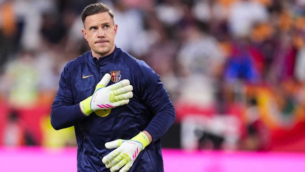 <p>Marc-André Ter Stegen, goalkeeper of FC Barcelona</p>