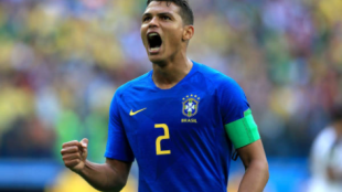 "Beckham se fija en Thiago Silva./ Foto: Getty Images"