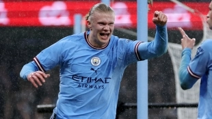 Haaland se frota las manos ante la oferta. Foto: Goal.com