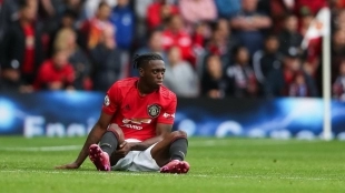 Aaron Wan-Bissaka, lateral diestro del Manchester United que interesa al Crystal Palace