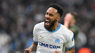 Aubameyang, delantero del Olympique de Marsella que podría acabar en Arabia Saudí