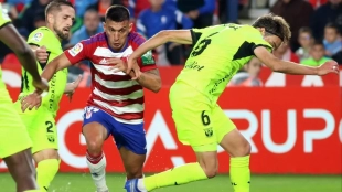 Myrto Uzuni, Granada forward who could sign for Rayo Vallecano.
