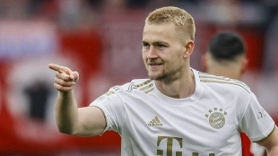 De Ligt durante su etapa en el Bayern de Múnich. Actualmente está en el Manchester United.