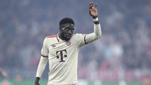 Alphonso Davies, left-back of Bayern Munich, who interests Real Madrid
