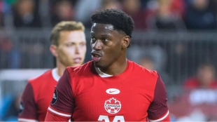 <p>Jonathan David, forward of Lille and the Canadian national team</p>