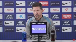 Cholo Simeone, entrenador del Atlético de Madrid 