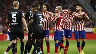 Los jugadores del Atlético de Madrid 