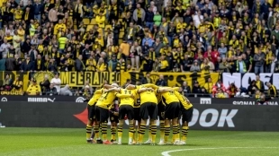 Los jugadores del Borussia Dortmund  