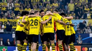 Los jugadores del Borussia Dortmund  