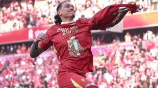 Darwin Núñez, delantero del Liverpool 