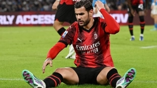 <p>Théo Hernández, Milan's full-back</p>