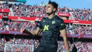 <p>Marc Pubill, right-back of Almería</p>