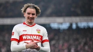 Nick Woltemade, delantero del Stuttgart