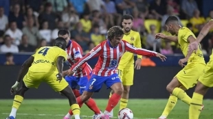 Antoine Griezmann en un Villarreal - Atlético de Madrid