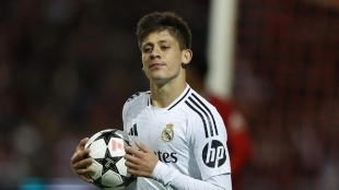 Arda Güler en un partido de Champions League con el Real Madrid
