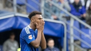 Haissem Hassan during a match with Real Oviedo