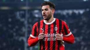 Théo Hernández during his time at Milan