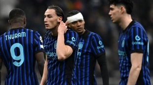 Los jugadores del Inter de Milán tras ser eliminados por el Bodo Glimt