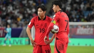 Kang-in Lee durante un partido con la selección de Corea del Sur
